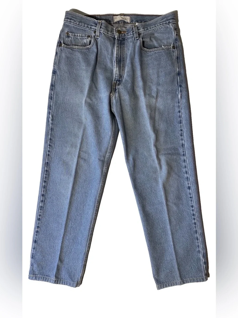GOOD Mens Size 34x34 Vintage Levi (Levis) Strauss Light Wash Jeans 100% Cotton